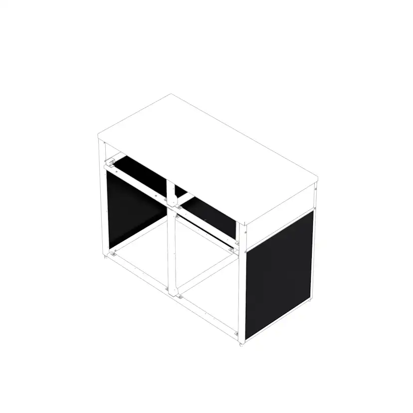 Täcksidor Skotte Kitchen 1208 Svart 4-Pack 650mm Till Utekök