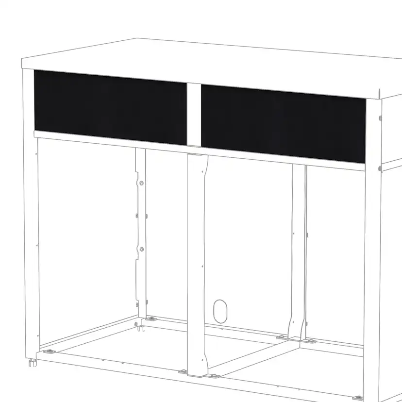 Frontpanel Skotte Kitchen 538 Svart 180 mm Till Utekök