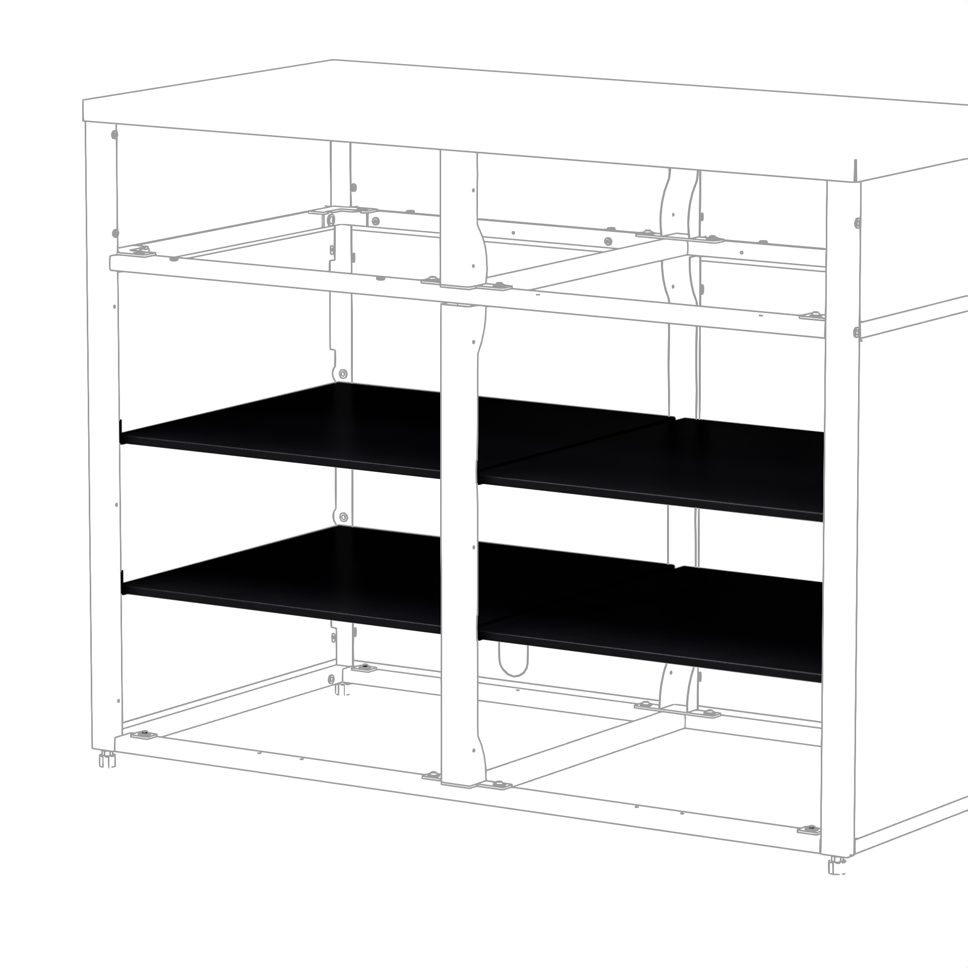 Hyllplan Skotte Kitchen 538  Svart 1 st Till Utekök
