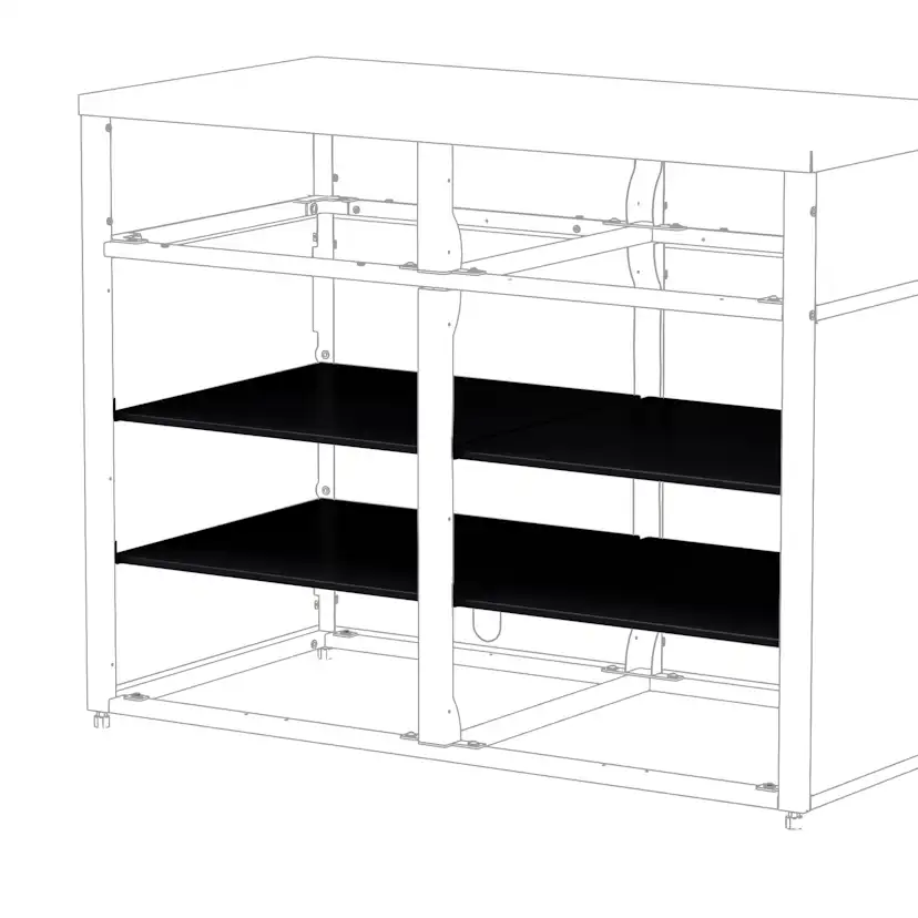 Hyllplan Skotte Kitchen 538 Svart 1 st Till Utekök