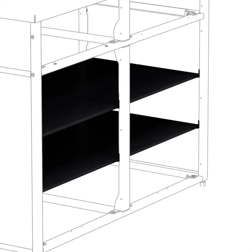 Hyllplan Skotte Kitchen 538 Svart 1 st Till Utekök