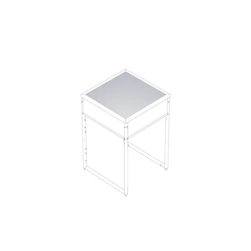 Täckskiva Skotte Kitchen 552 Rostfri För En Enhet Till Utekök