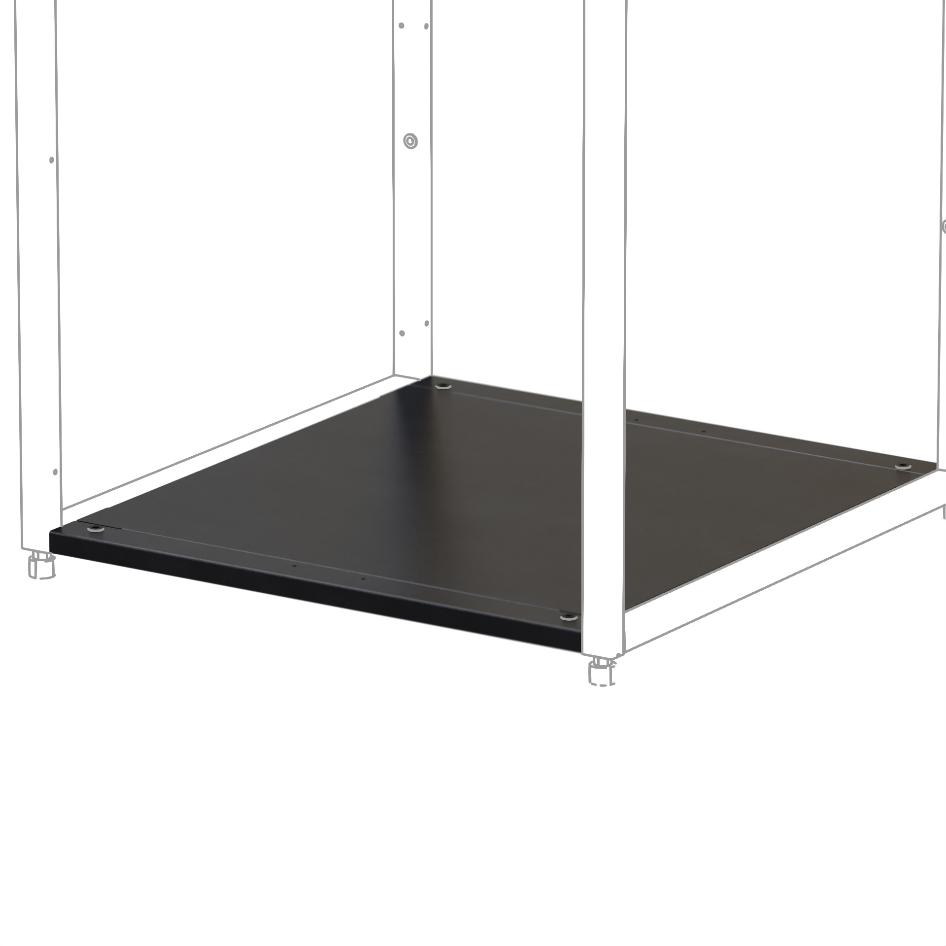 Bottenplatta Skotte Kitchen 604  Svart Till Utekök