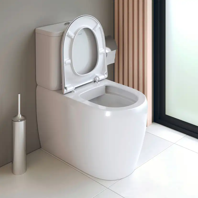 Golvstående toalettstol Duravit Qatego med Mjukstängande Hårdsits