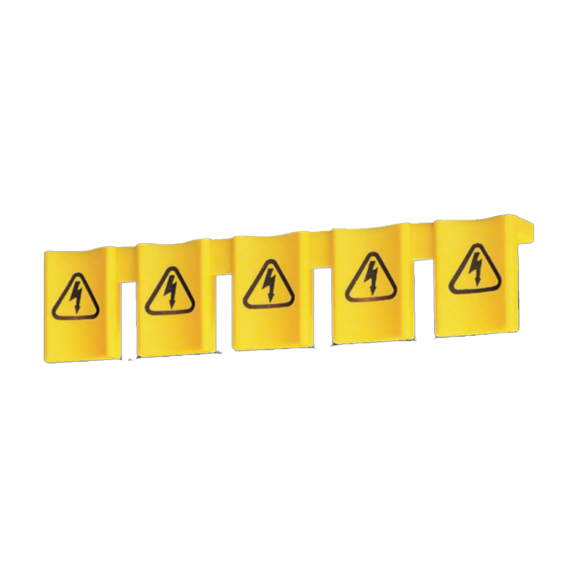 Beröringsskydd Hager för Utstickande Fasskena 5 Moduler Per Längd 10-pack