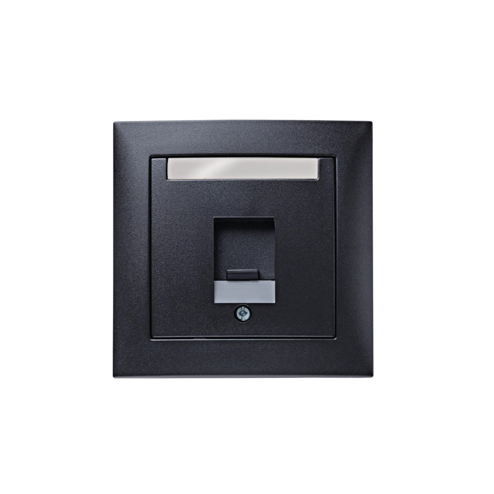 Centrumbricka Hager med Ram för 1x Keystone-uttag Rak Utan Klor S.1