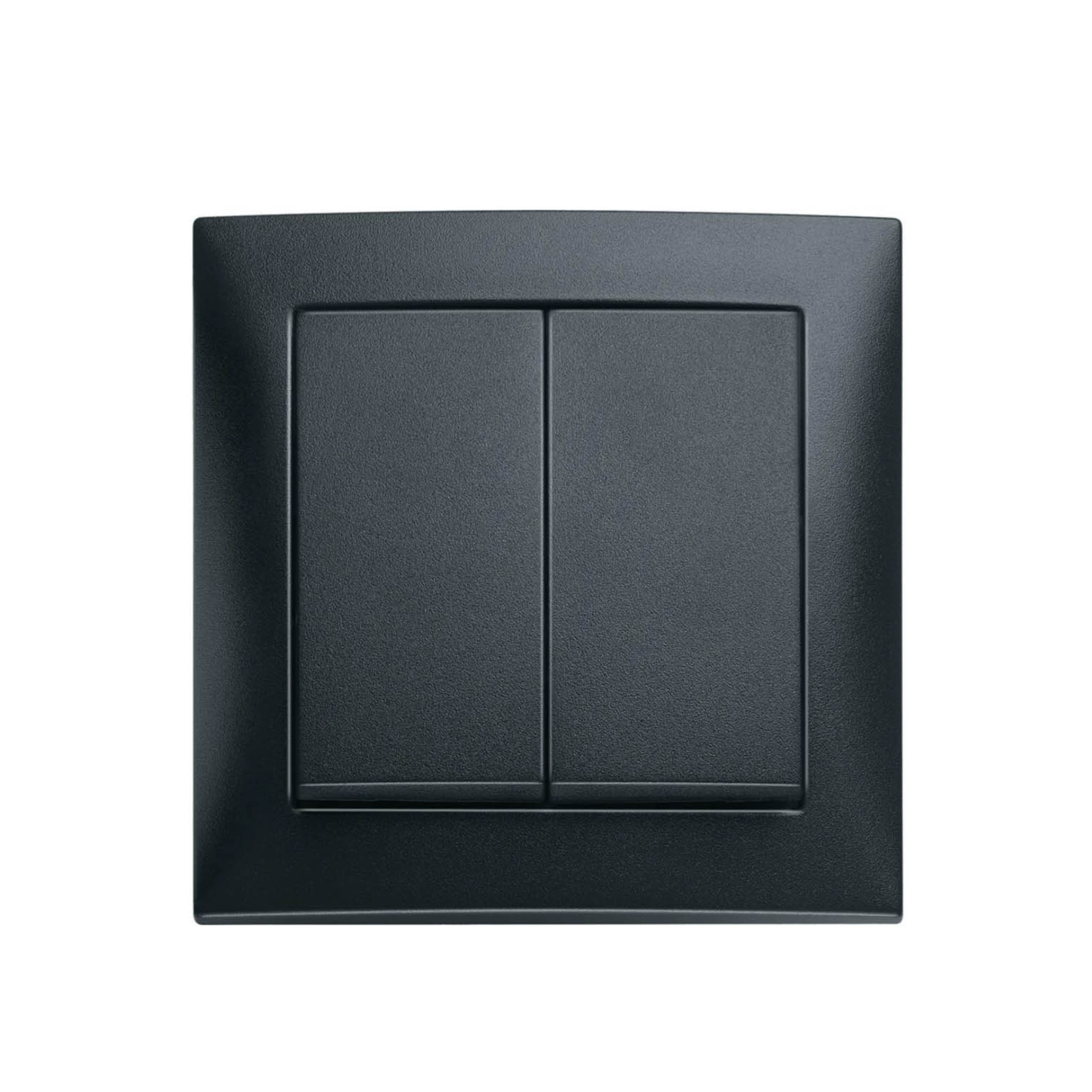 Strömställare Hager Dubbeltrapp Komplett med Ram Insats med Klor Snabbanslutning S.1