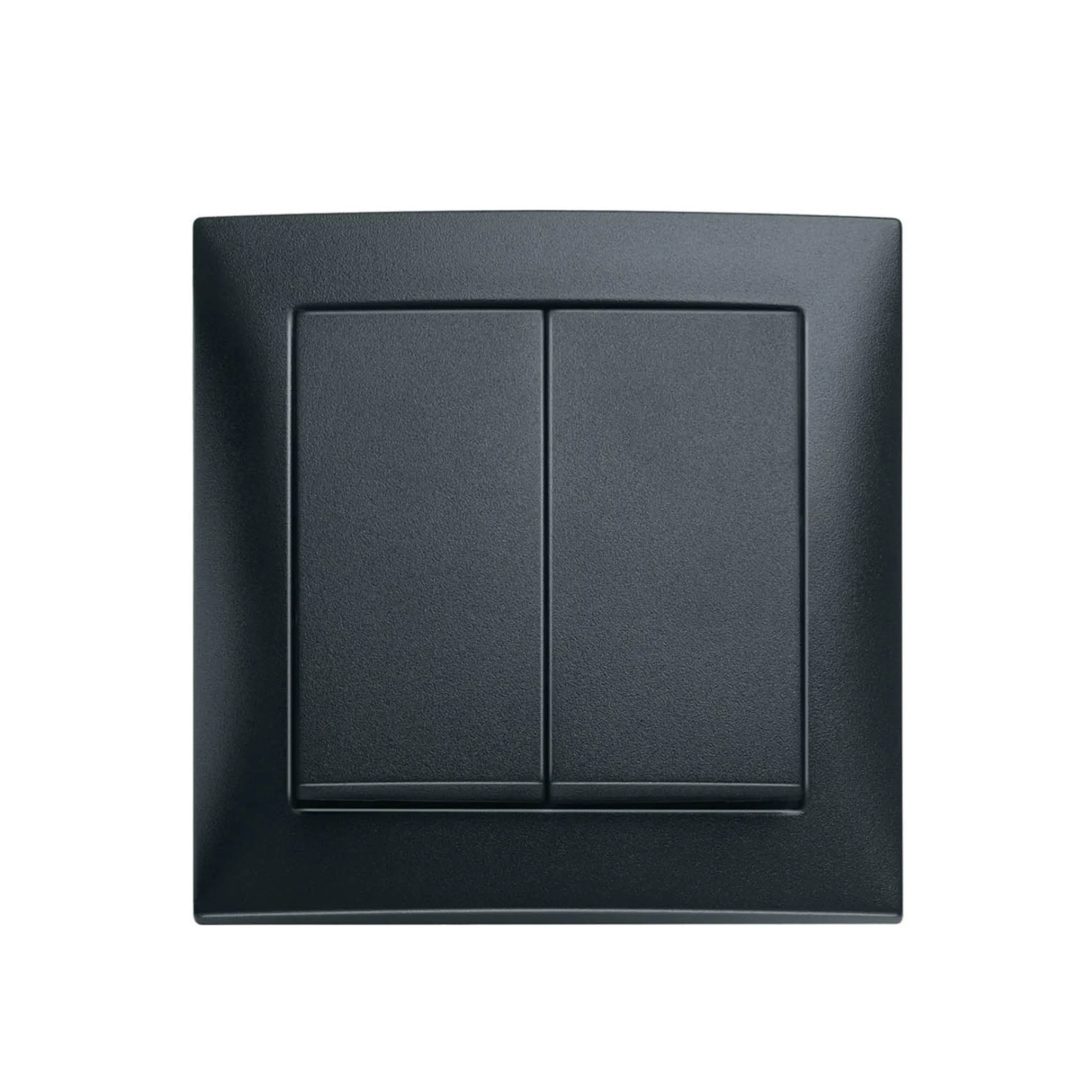 Strömställare Hager Dubbeltrapp Komplett med Ram Insats med Klor Snabbanslutning S.1