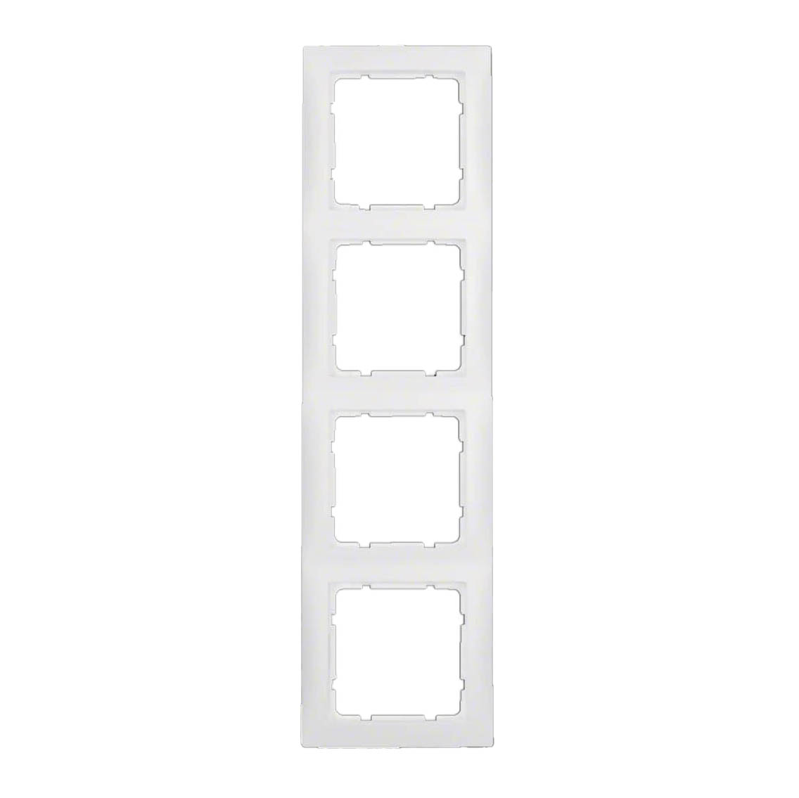 Kombinationsram Hager 4-fack i Plast S.1