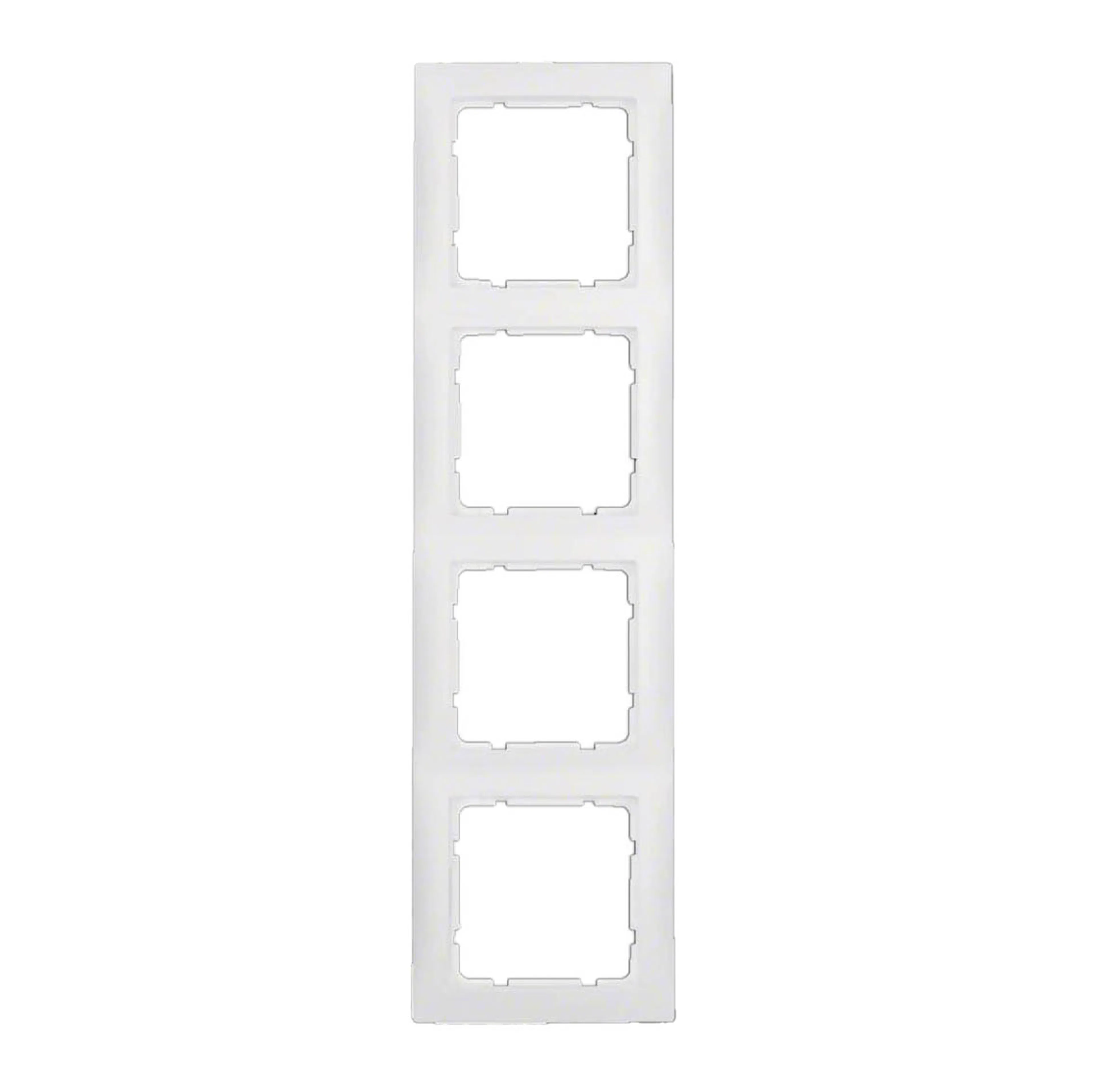 Kombinationsram Hager 4-fack i Plast S.1