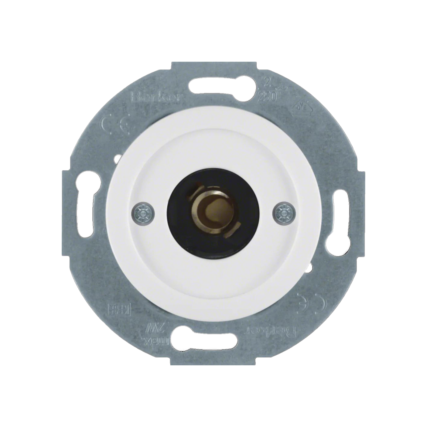 Tryckknapp Hager 1-polig Insats utan Klor Återfjädrande för Signallampa E10 2 A 2 W Serie 1930