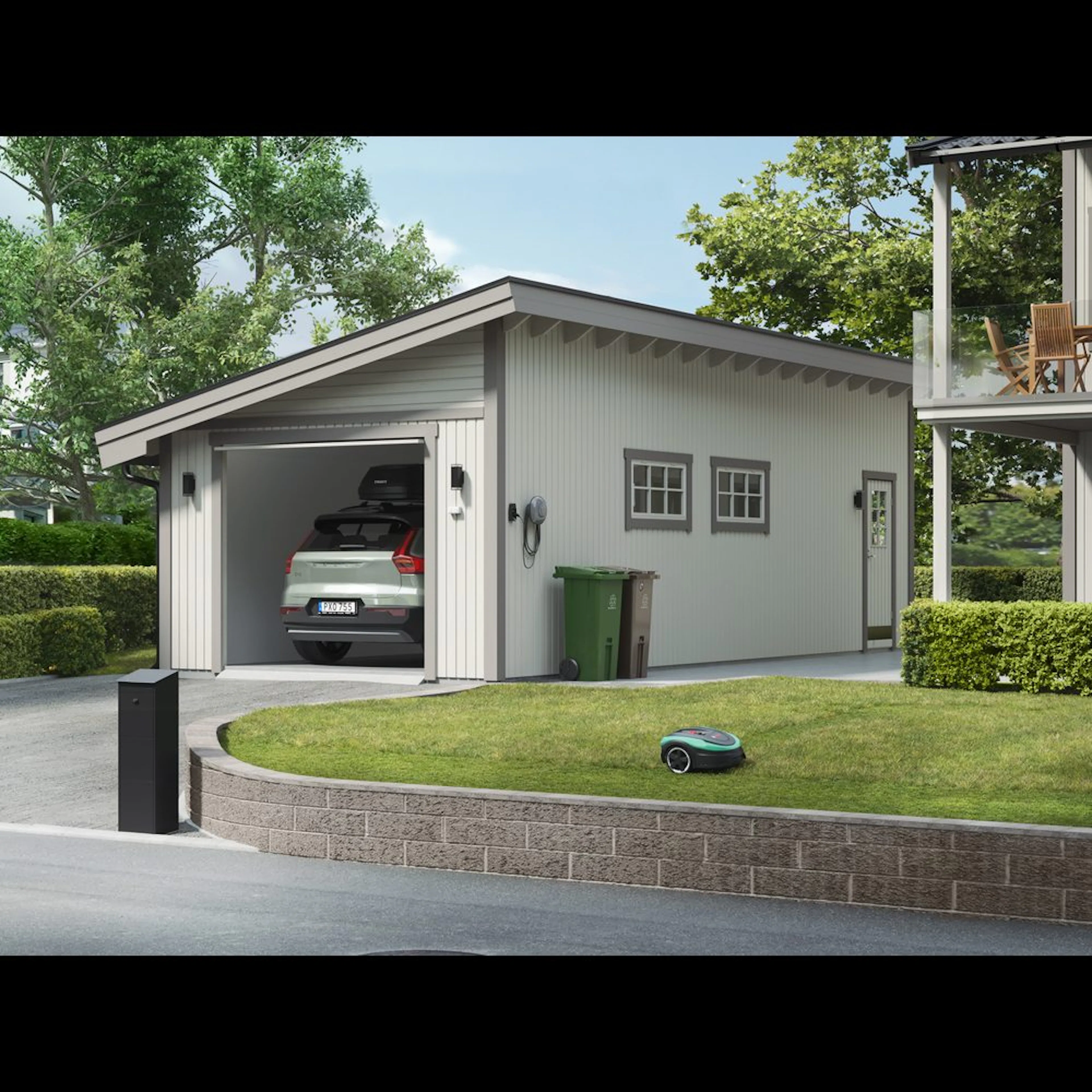 Garage Trähuset Pulpet 40 kvm