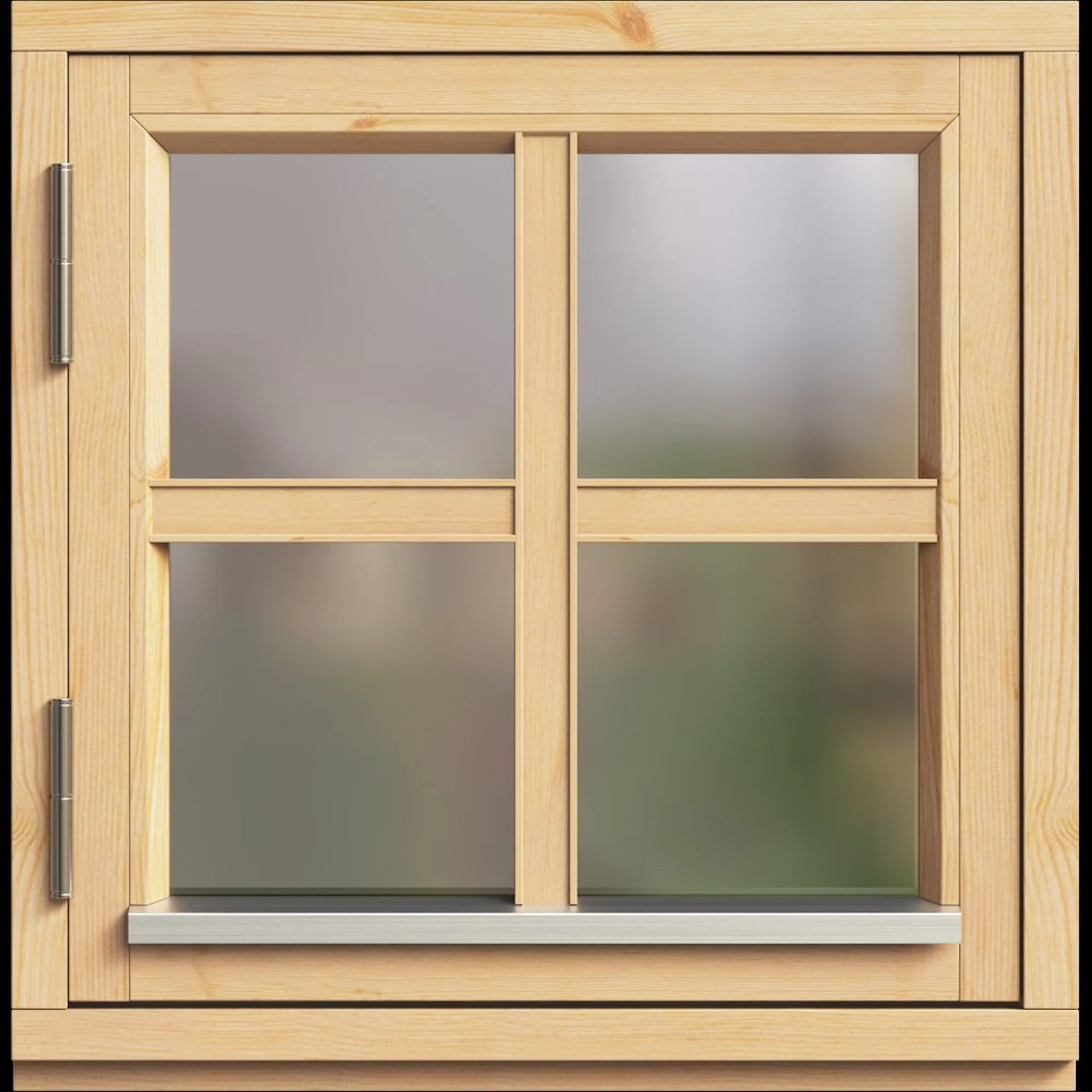 Fönster Trähuset Sidohängt