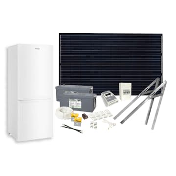 Solcellspaket Sunwind 300W med 139L 12V kylskåp