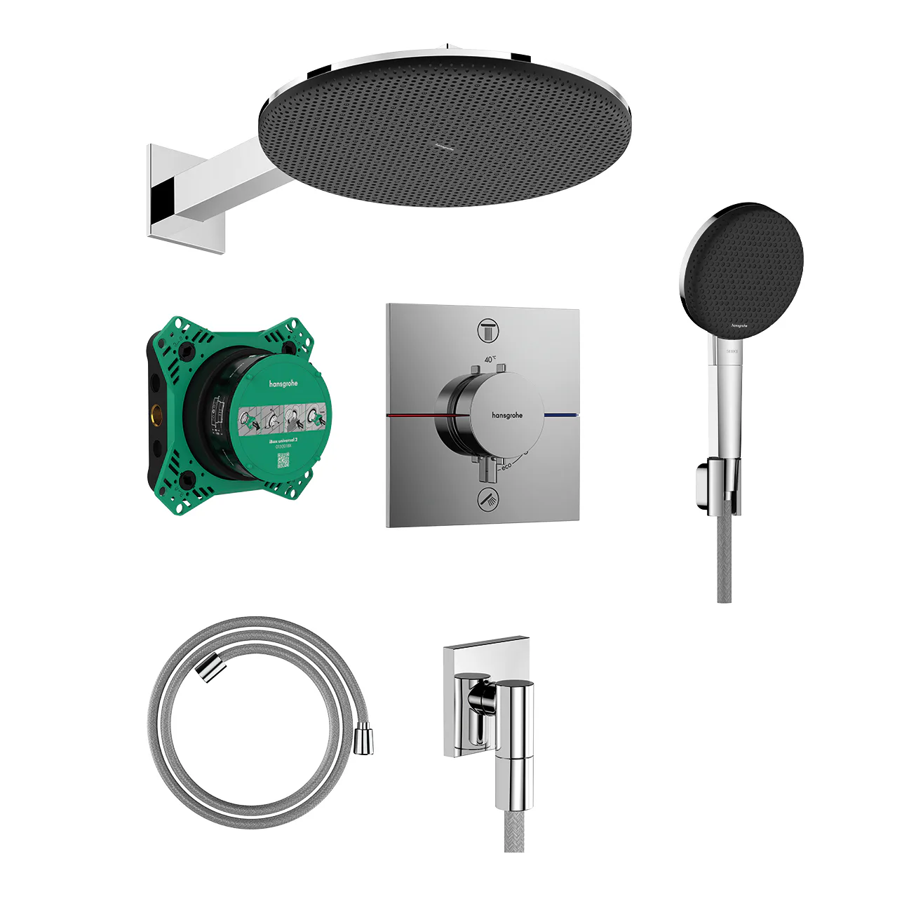 Takduschset Hansgrohe Raindance Alive S 300 1jet för Inbyggnad