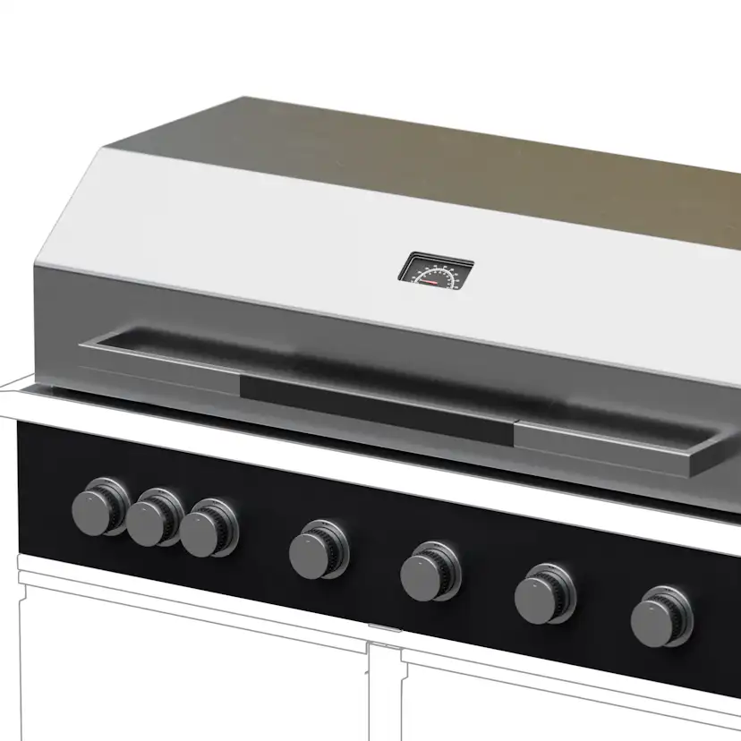 Gasolgrill Skotte Kitchen Rostfri 6 Brännare Till Utekök