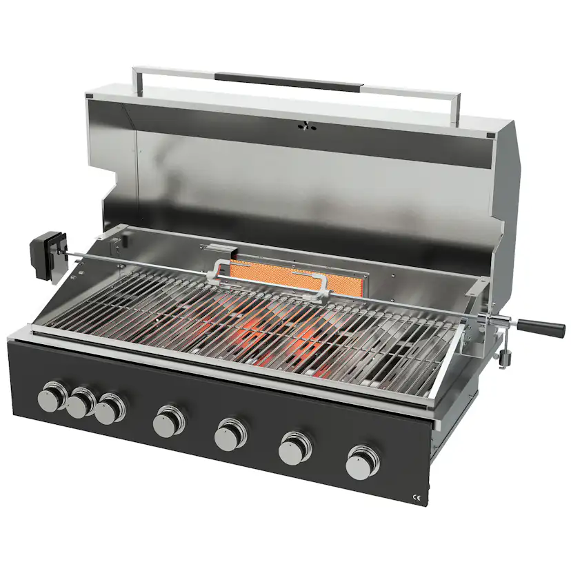 Gasolgrill Skotte Kitchen Rostfri 6 Brännare Till Utekök