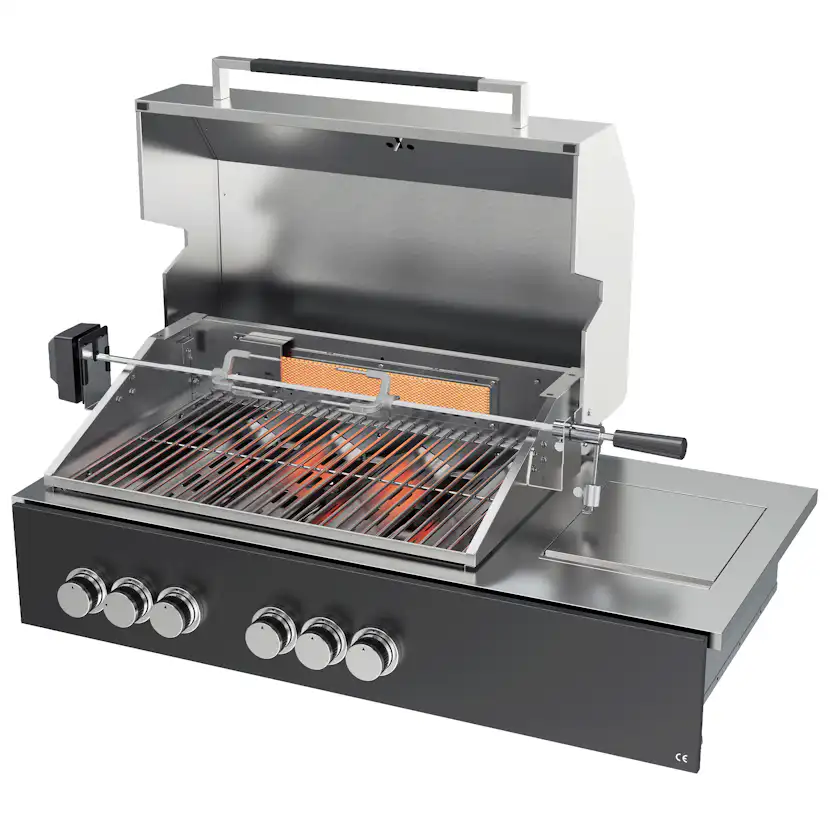 Gasolgrill Skotte Kitchen Rostfri 4 Brännare Till Utekök