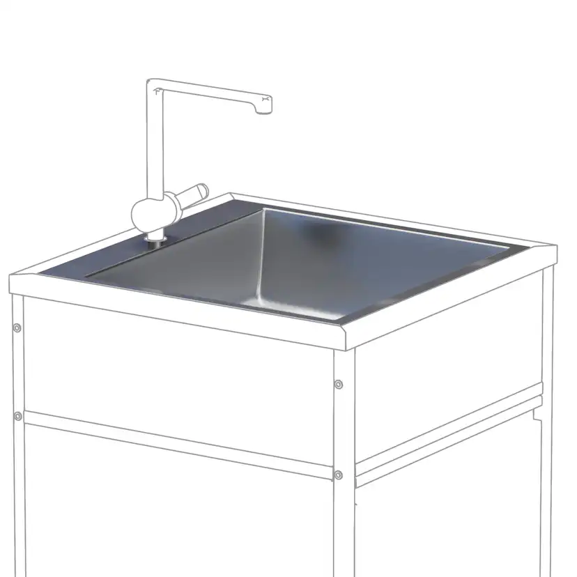 Diskho Skotte Kitchen 552 Rostfri Till Utekök