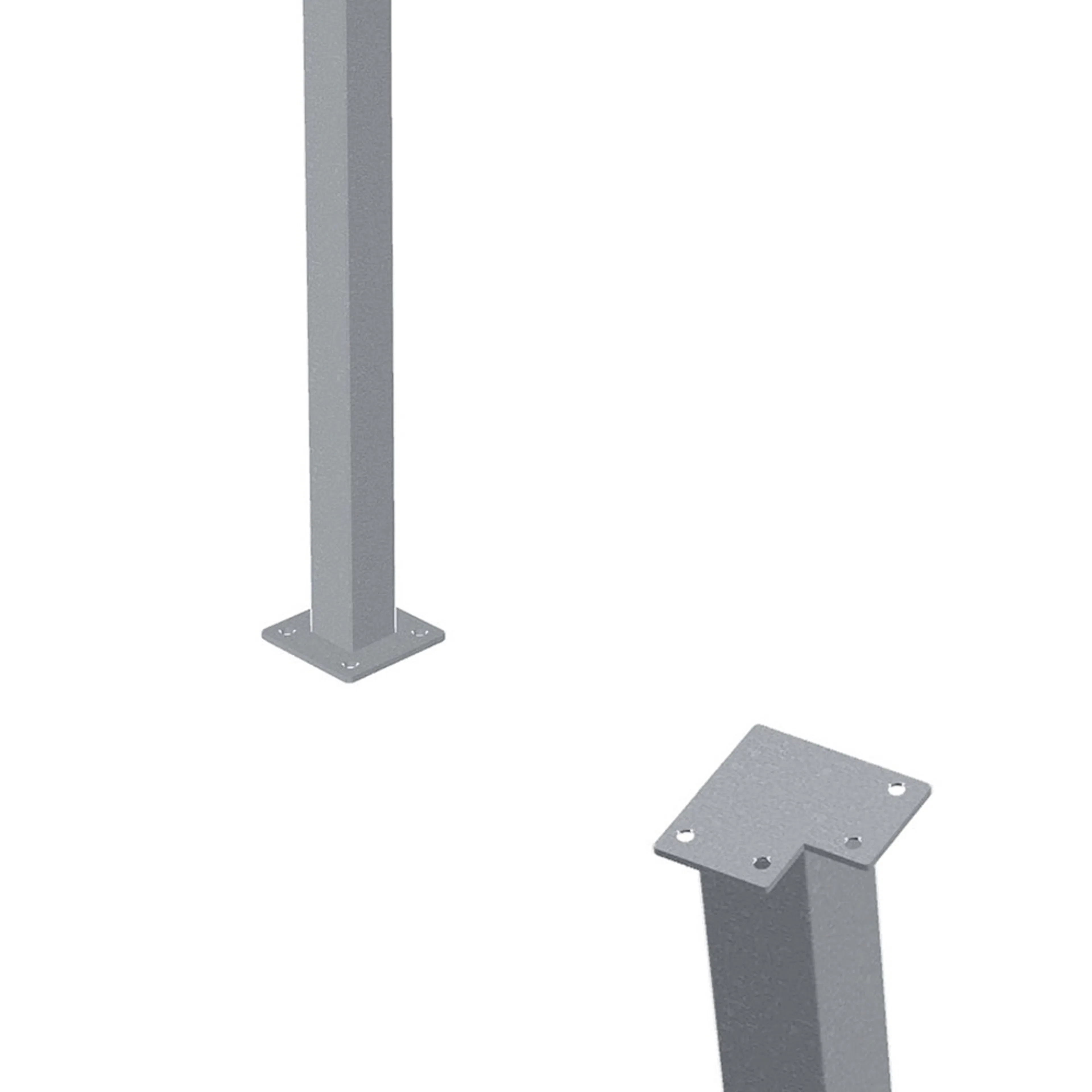 Stålstolpe PLUS Hörn 45x45 Varmgalvaniserad