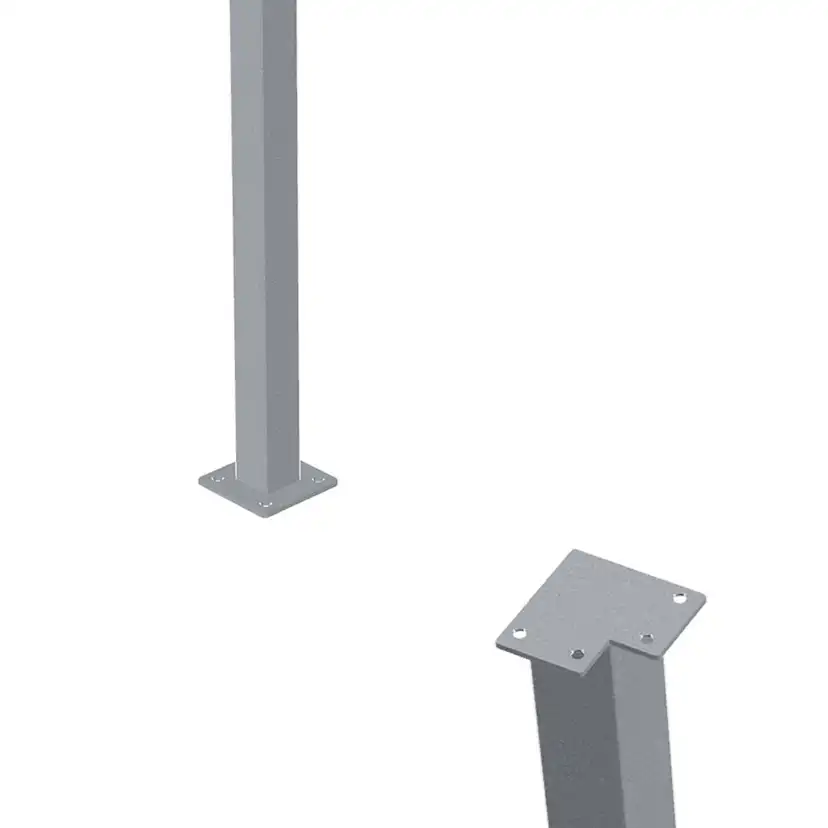 Stålstolpe PLUS Hörn 45x45 Varmgalvaniserad