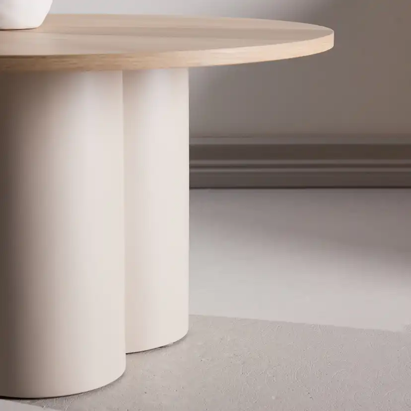 Soffbord Venture Home Olivia Ø80 cm Vit