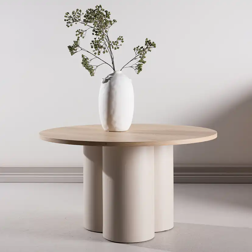 Soffbord Venture Home Olivia Ø80 cm Vit