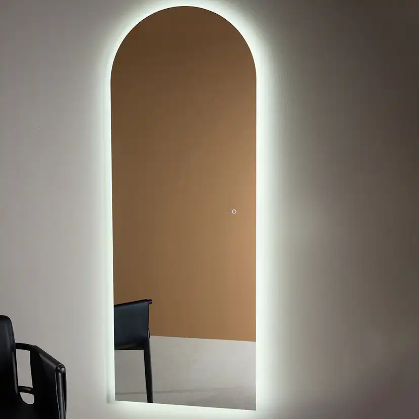 Spegel Vind Skeppsvik 185x70 cm med Belysning