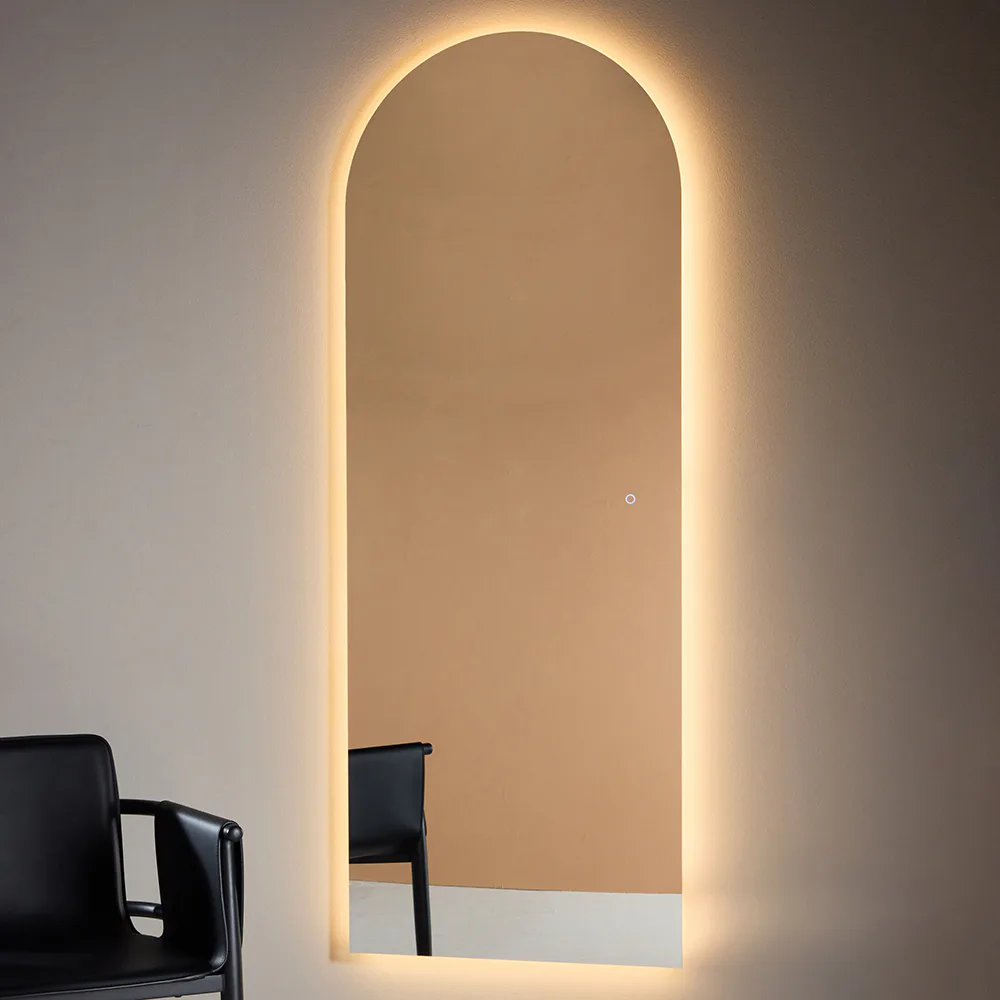 Spegel Vind Skeppsvik 185x70 cm med Belysning