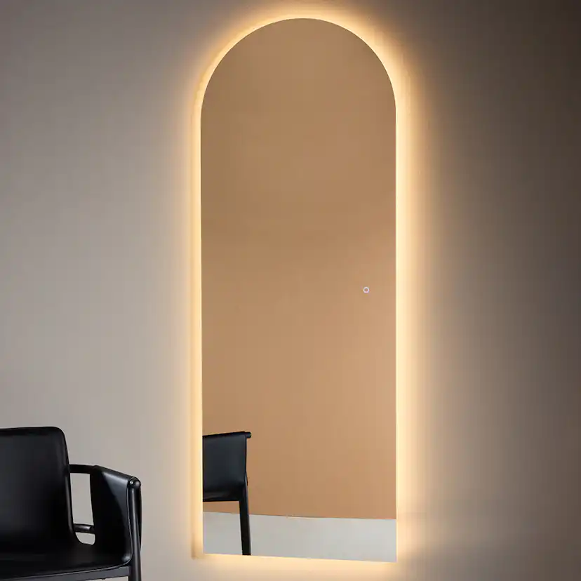 Spegel Vind Skeppsvik 185x70 cm med Belysning