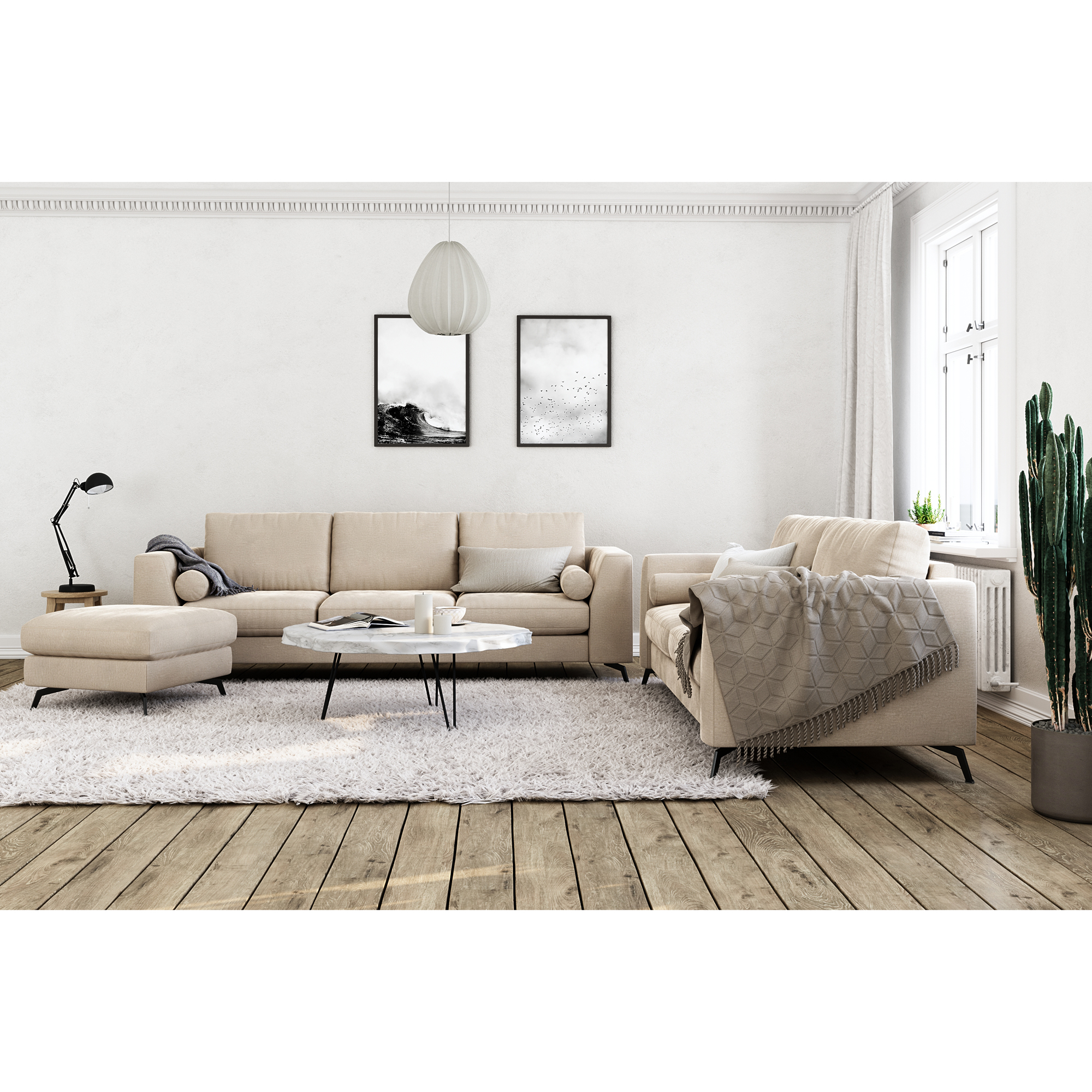 Fotpall Scandinavian Choice Ocean Lyx 75 cm