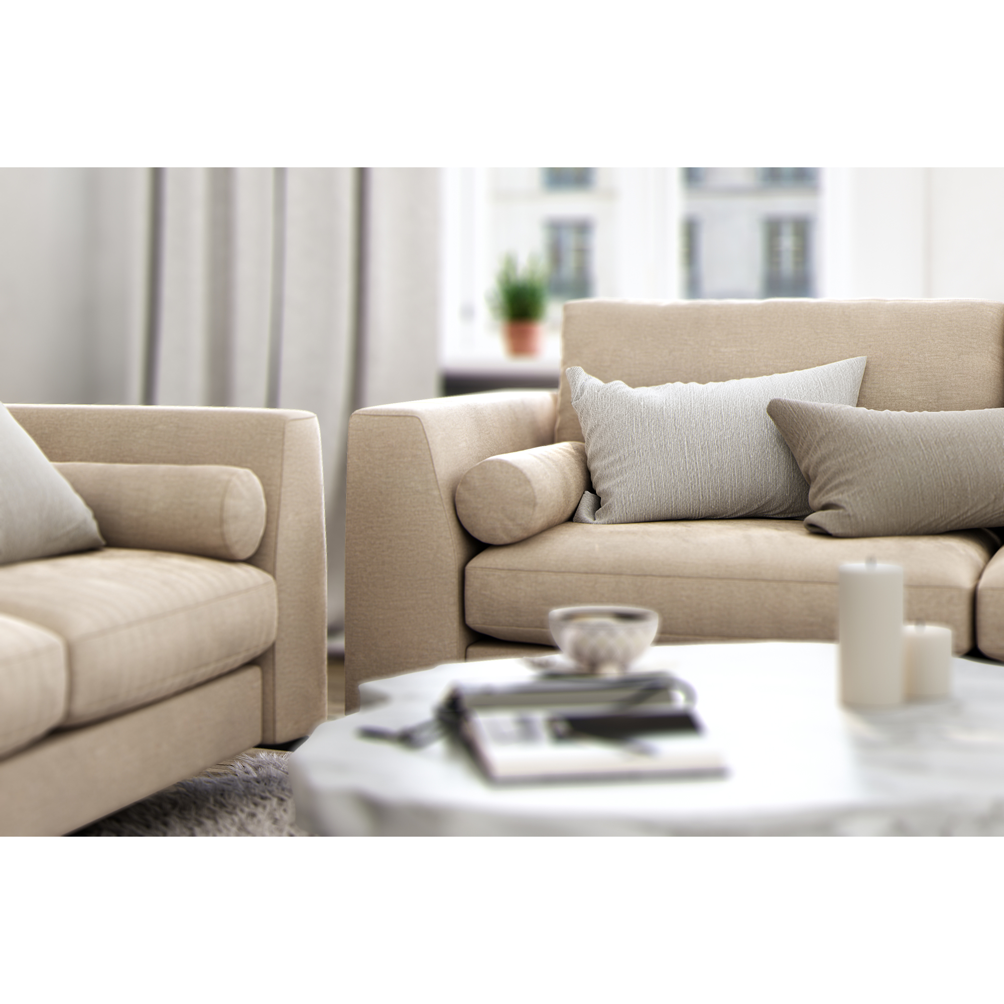 Fotpall Scandinavian Choice Ocean Lyx 75 cm