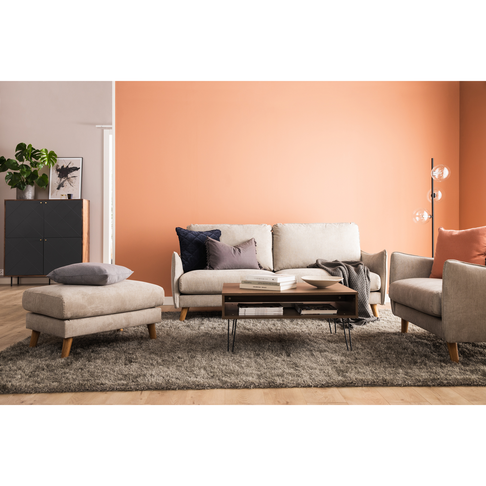 3-sitssoffa Scandi Days Trend Lyx Rak 194 cm