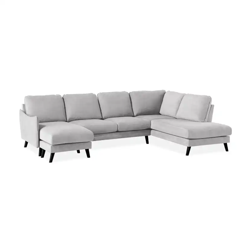 6-sitssoffa Scandi Days Trend Lyx Rak U-formad med Divan och Schäslong 310 cm