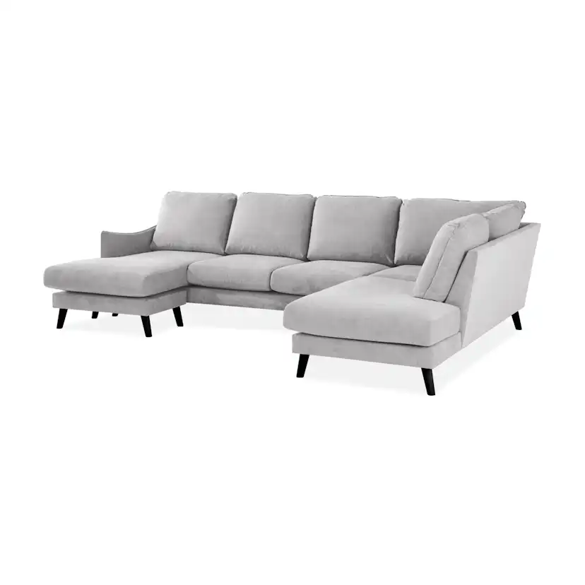 6-sitssoffa Scandi Days Trend Lyx Rak U-formad med Divan och Schäslong 310 cm