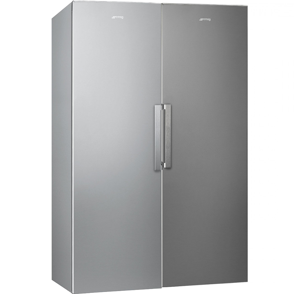 Kyl/Frys Paket Smeg FS18EV2HX + FF18EN2HX Rostfri med Automatisk Avfrostning