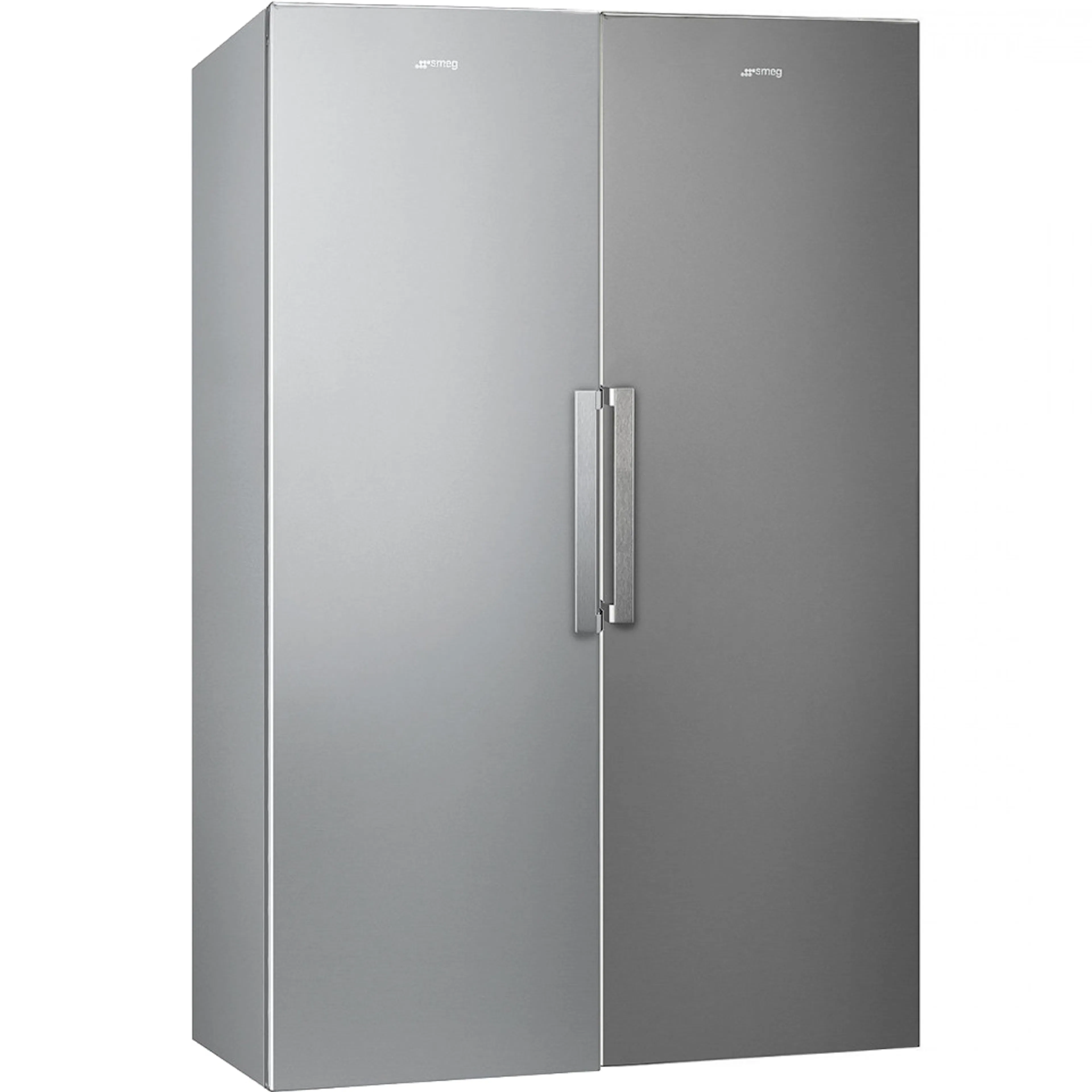 Kyl/Frys Paket Smeg FS18EV2HX + FF18EN2HX Rostfri med Automatisk Avfrostning
