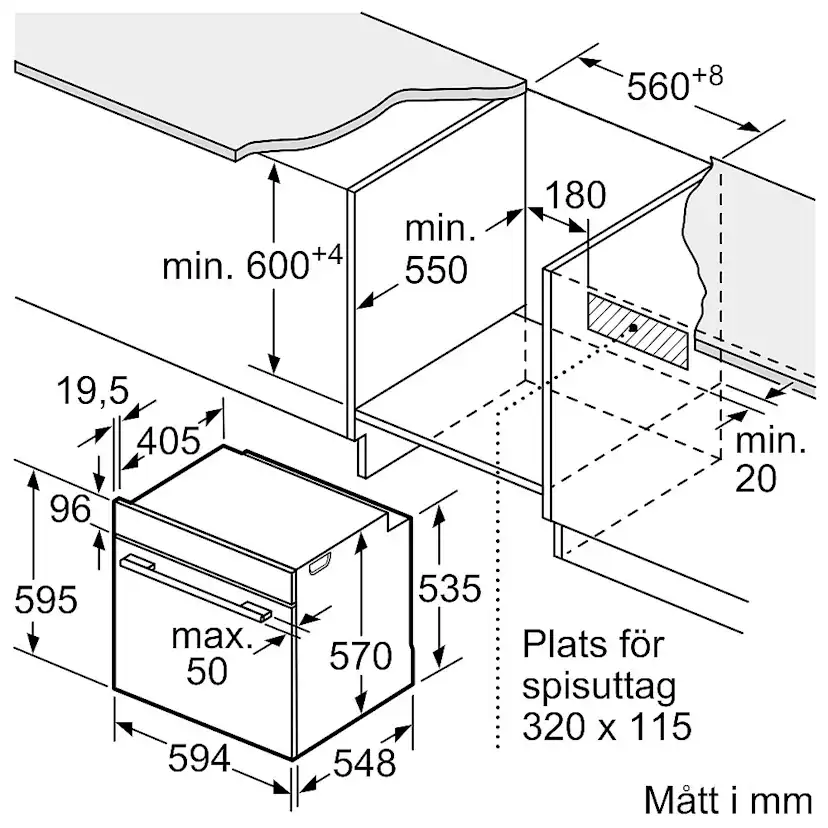 Ugn- och Mikropaket Siemens iQ300 HB234ABS3F + BF523LMB1 Rostfri med 3D hotAir Plus och ecoClean