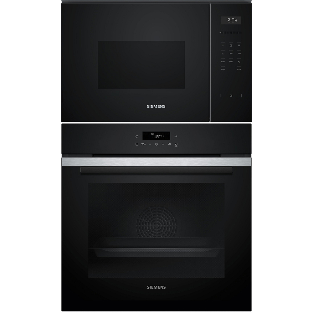 Ugn- och Mikropaket Siemens HB271ABS3 + BF555LMB1 För Högskåp