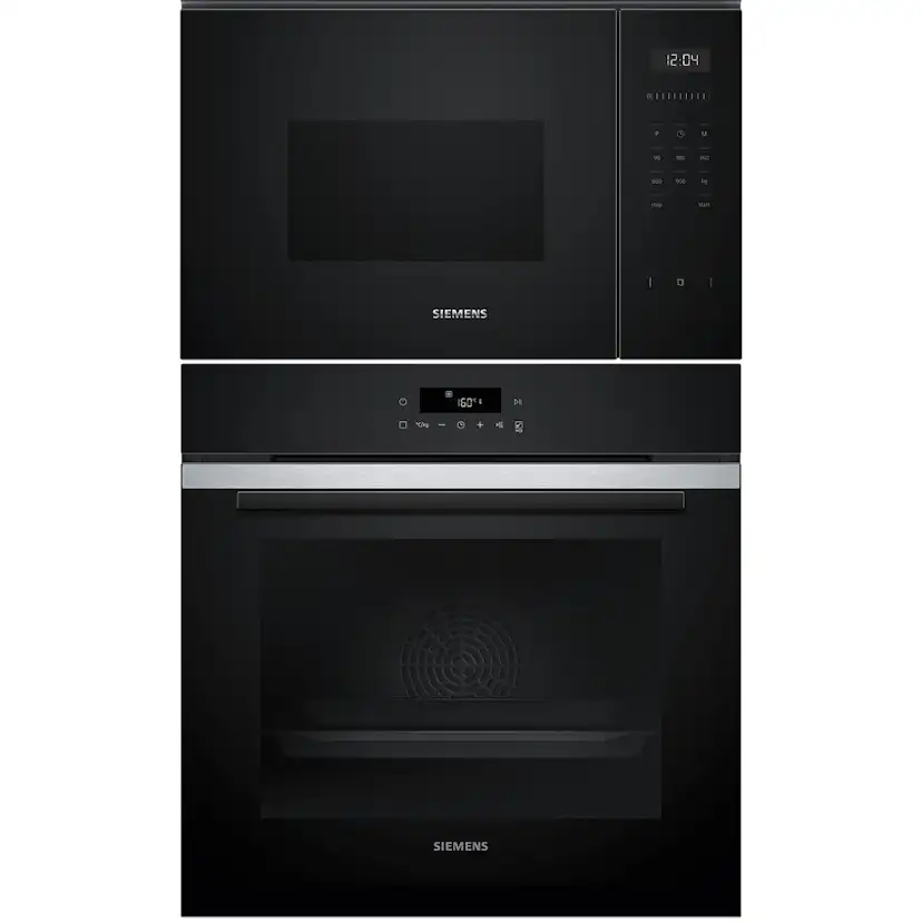Ugn- och Mikropaket Siemens HB271ABS3 + BF555LMB1 För Högskåp