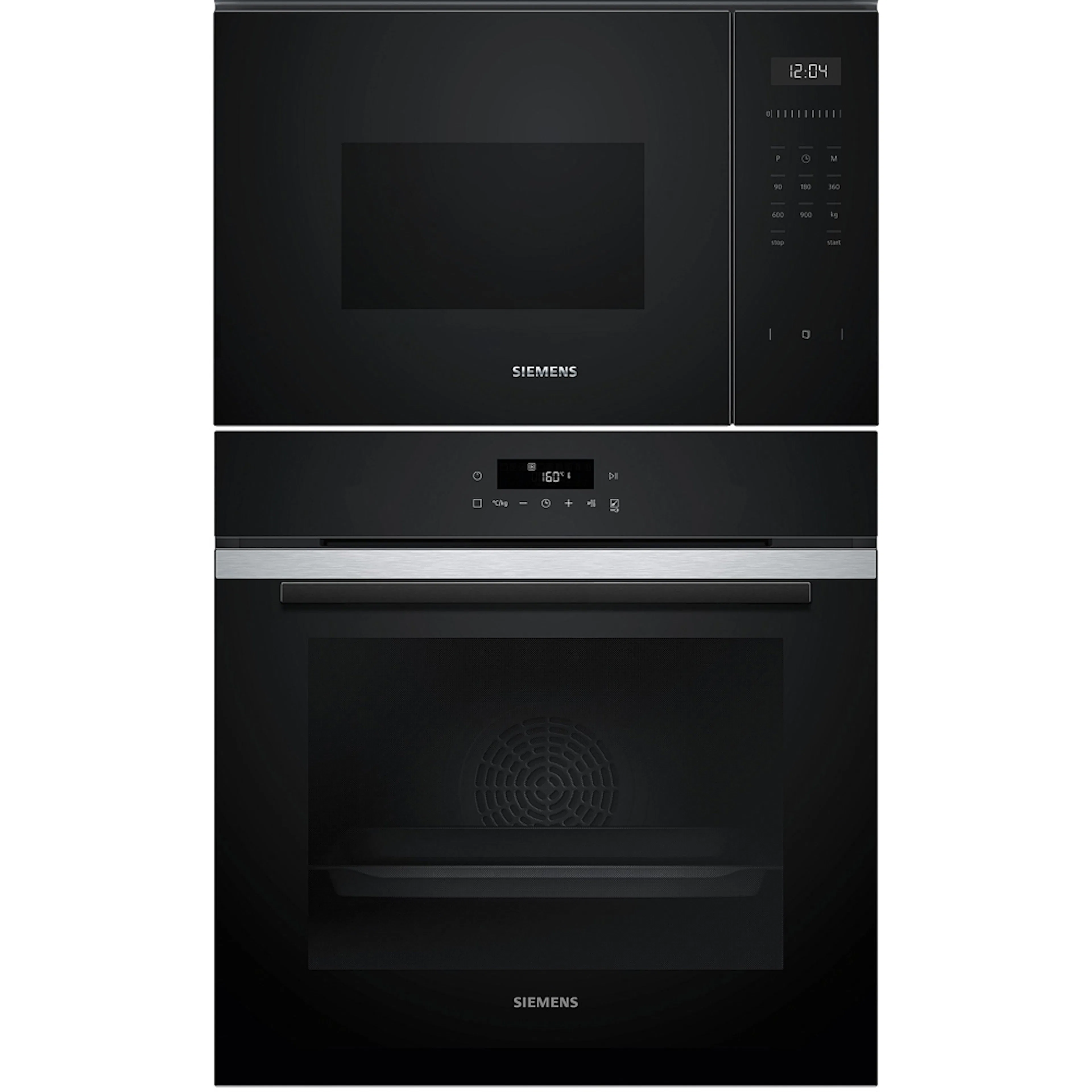 Ugn- och Mikropaket Siemens HB271ABS3 + BF525LMB1 Rostfri med Pyrolytisk Rengöring