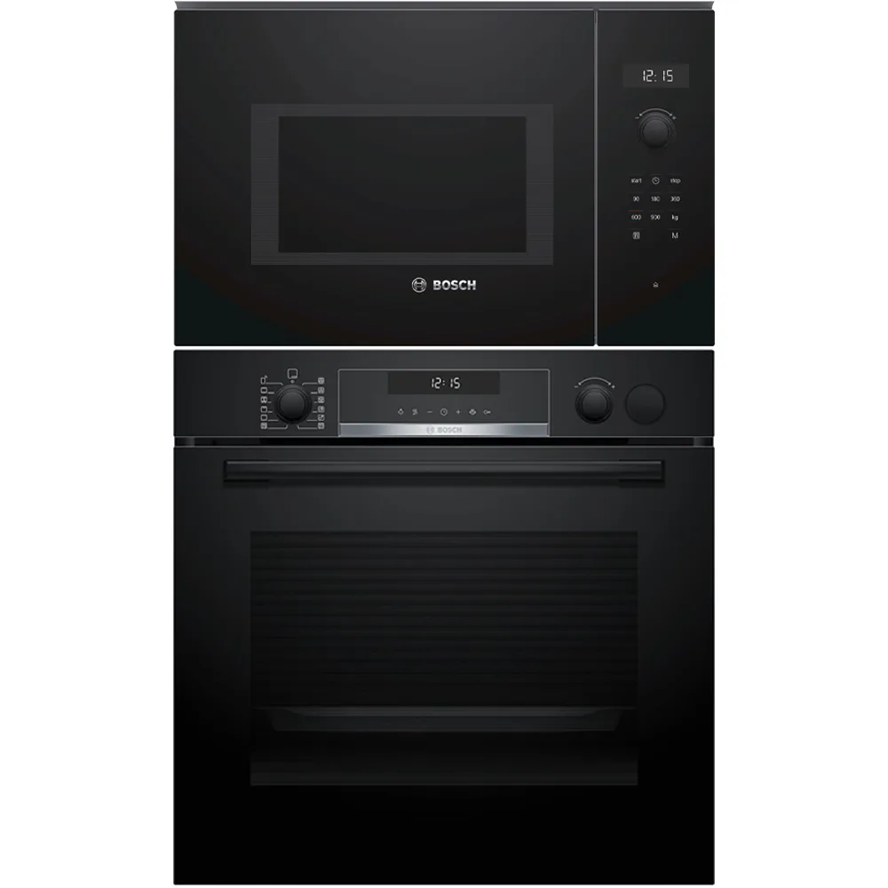 Ugn- och Mikropaket Bosch HRG578BB7 + BFL554MB0 För Högskåp
