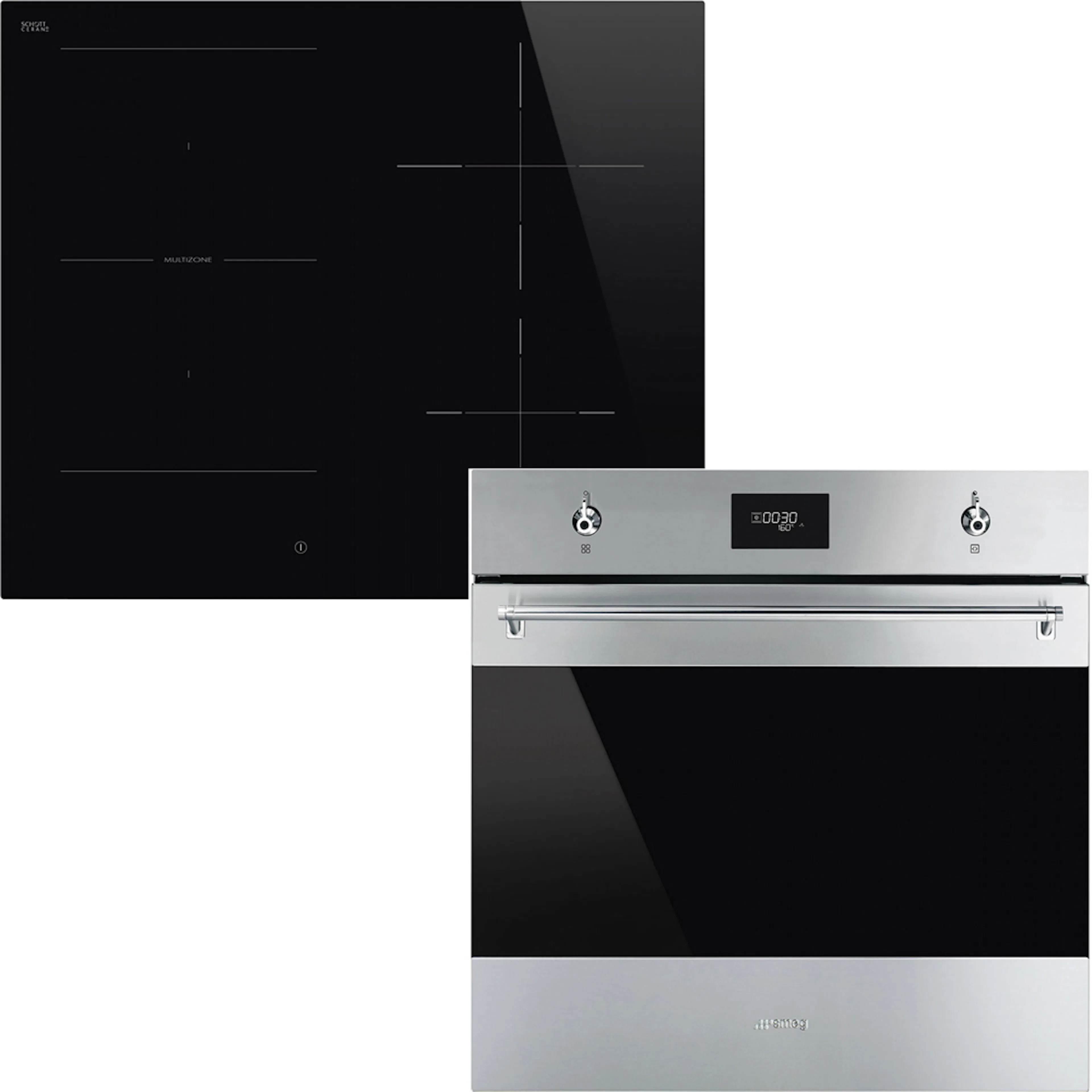 Ugn- & Hällpaket Smeg - SF6301TVX + SI1M4644D, Rostfri