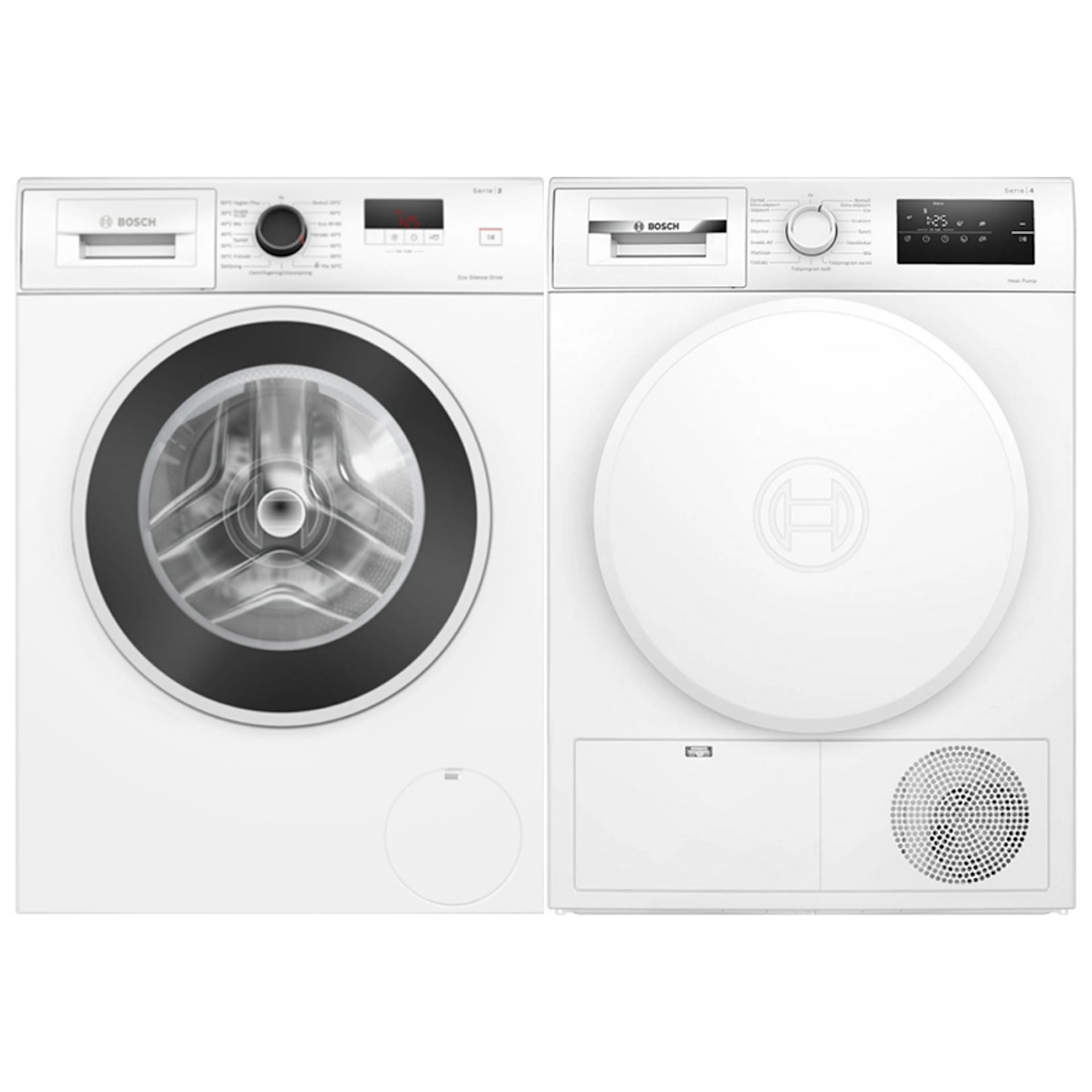 Tvätt- & Torkpaket Bosch Serie 2 - WGE0240ASN