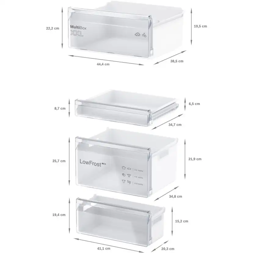 Kombinerad Kyl/Frys Bosch - 2 st KIV86NSE0