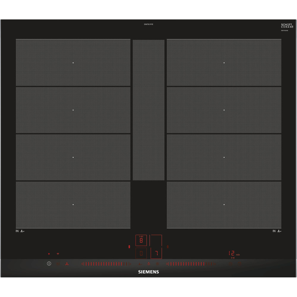 Ugn- & Hällpaket Siemens HB271ABS3 + EX675LYV1E Med ActiveClean Rostfri Svart
