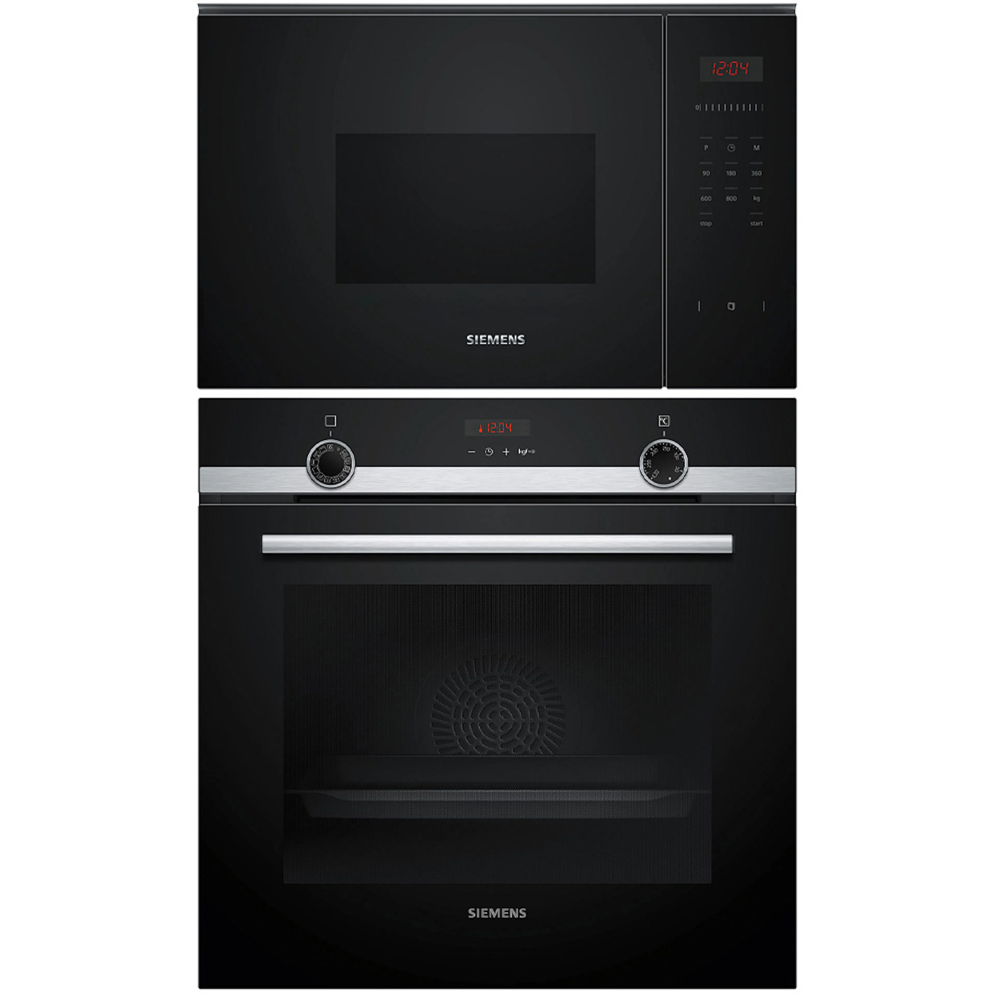 Ugn och Mikro Siemens iQ300 HQ574AER3 + BF523LMB1 Inbyggnadsugn Med Ångfunktion Svart