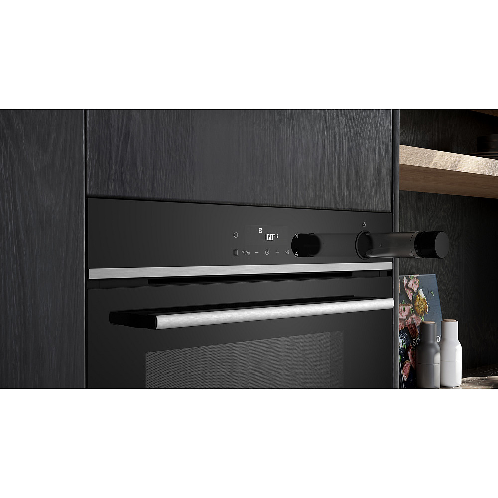 Ugn och Mikro Siemens iQ300 HR532GBS3 + iQ500 BF525LMB1 Svart