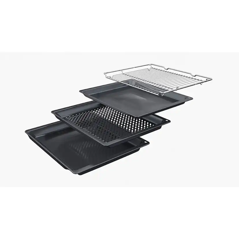 Ugn och Mikro Siemens iQ300 HR532GBS3 + iQ500 BF525LMB1 Svart