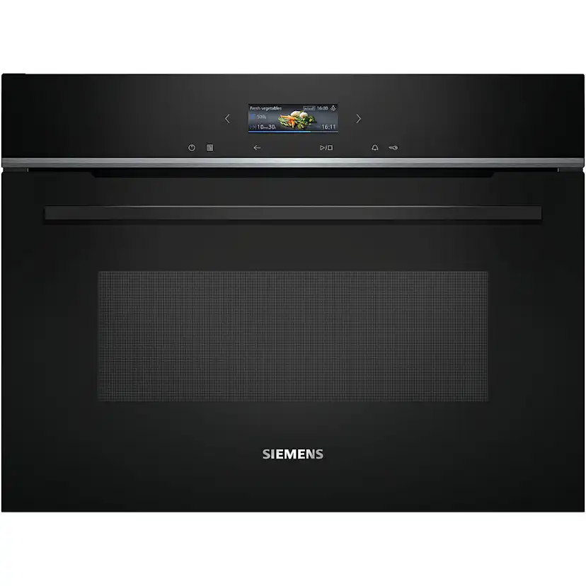 Ugn och Mikro Siemens iQ700 HM736G1B1 + CE732GXB1 Kombiugn Med Mikro För Inbyggnad Svart